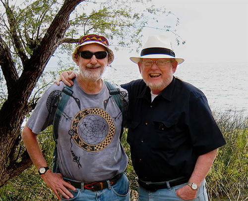 Joram Piatigorsky and Bob Bausch in February 2008.